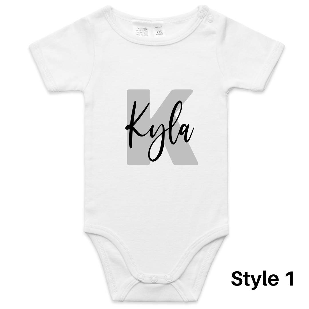 Personalised Baby Name Onesie