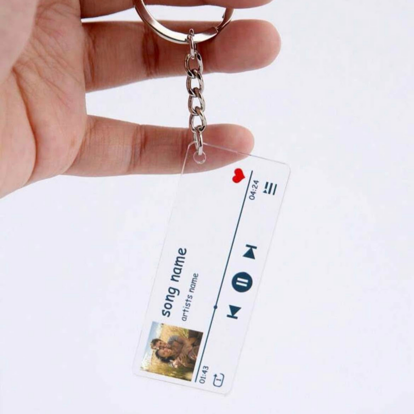 Custom Song Keychain