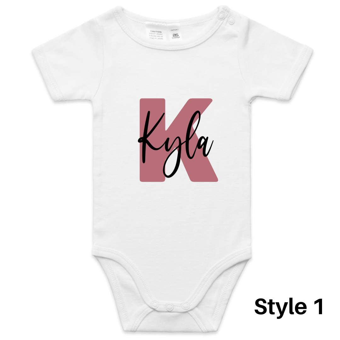 Personalised Baby Name Onesie