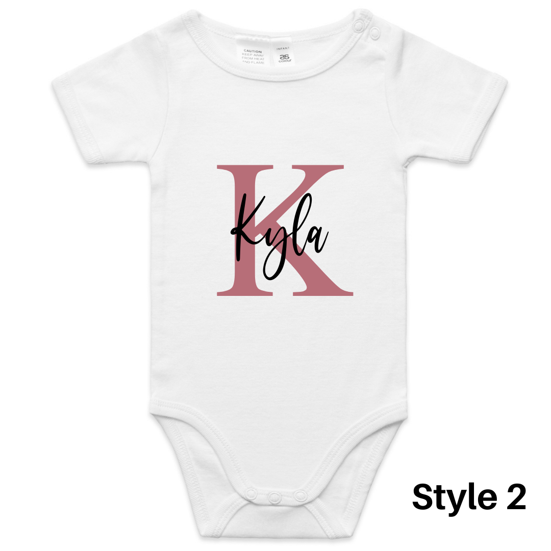 Personalised Baby Name Onesie