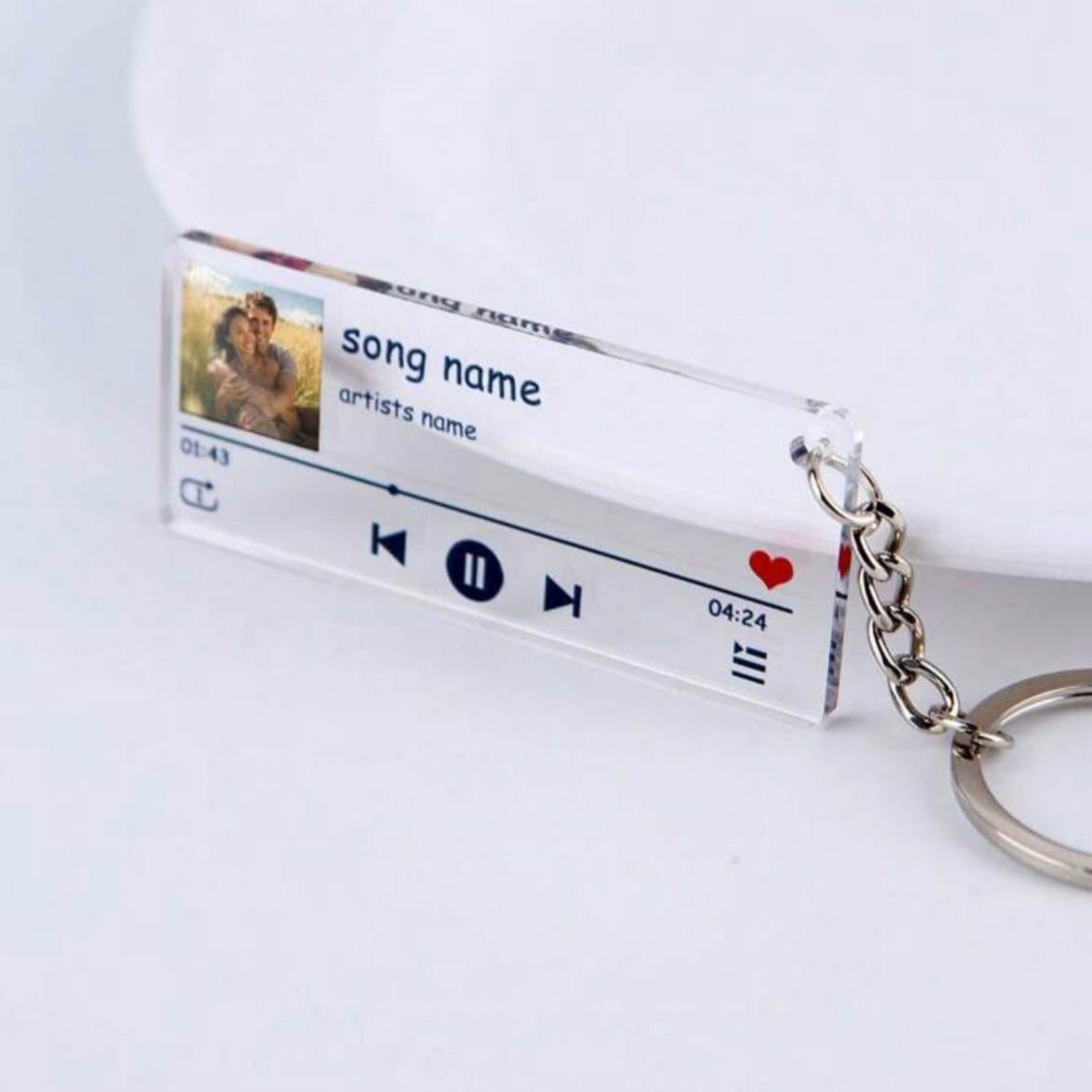 Custom Song Keychain