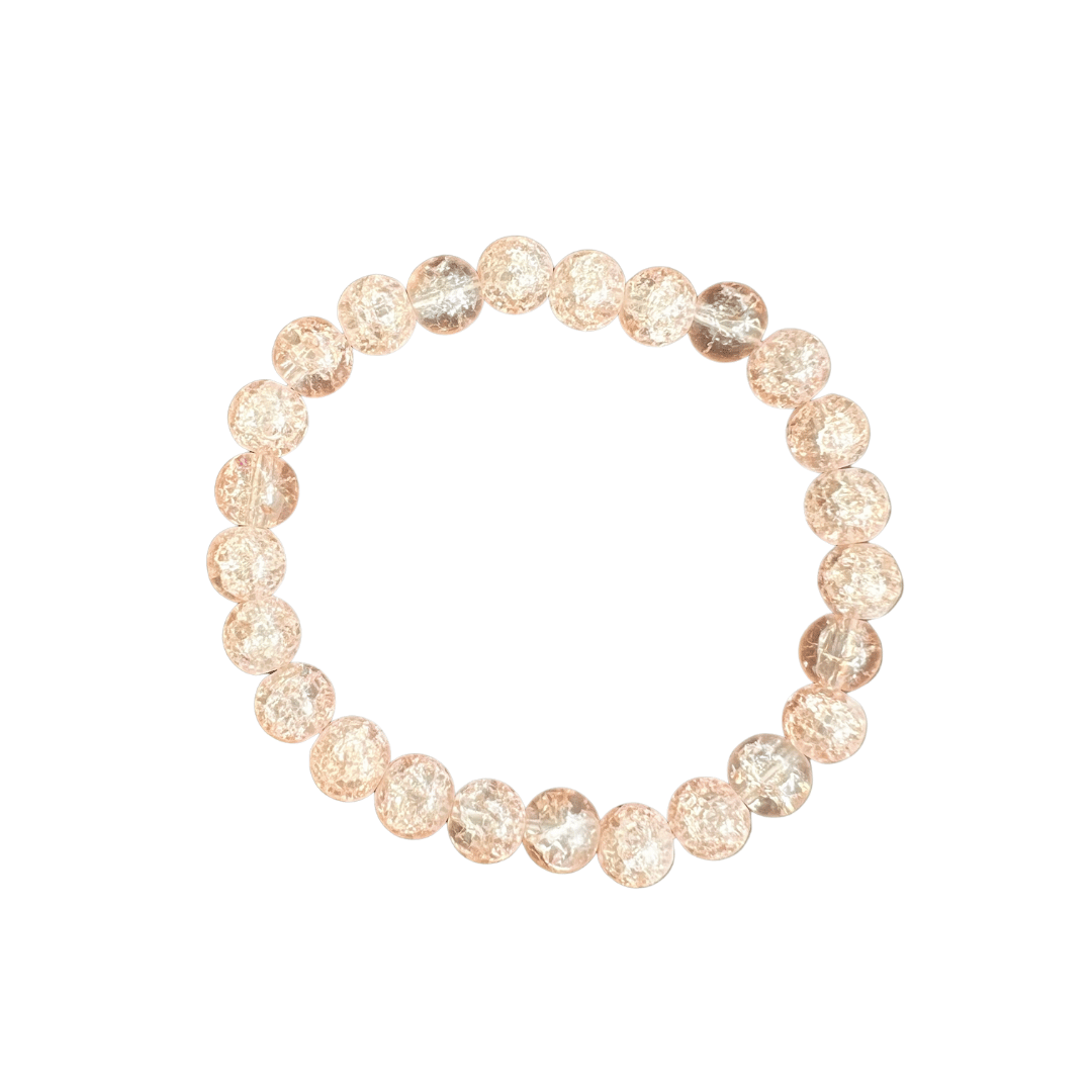Cracked Glass Beaded Bracelets