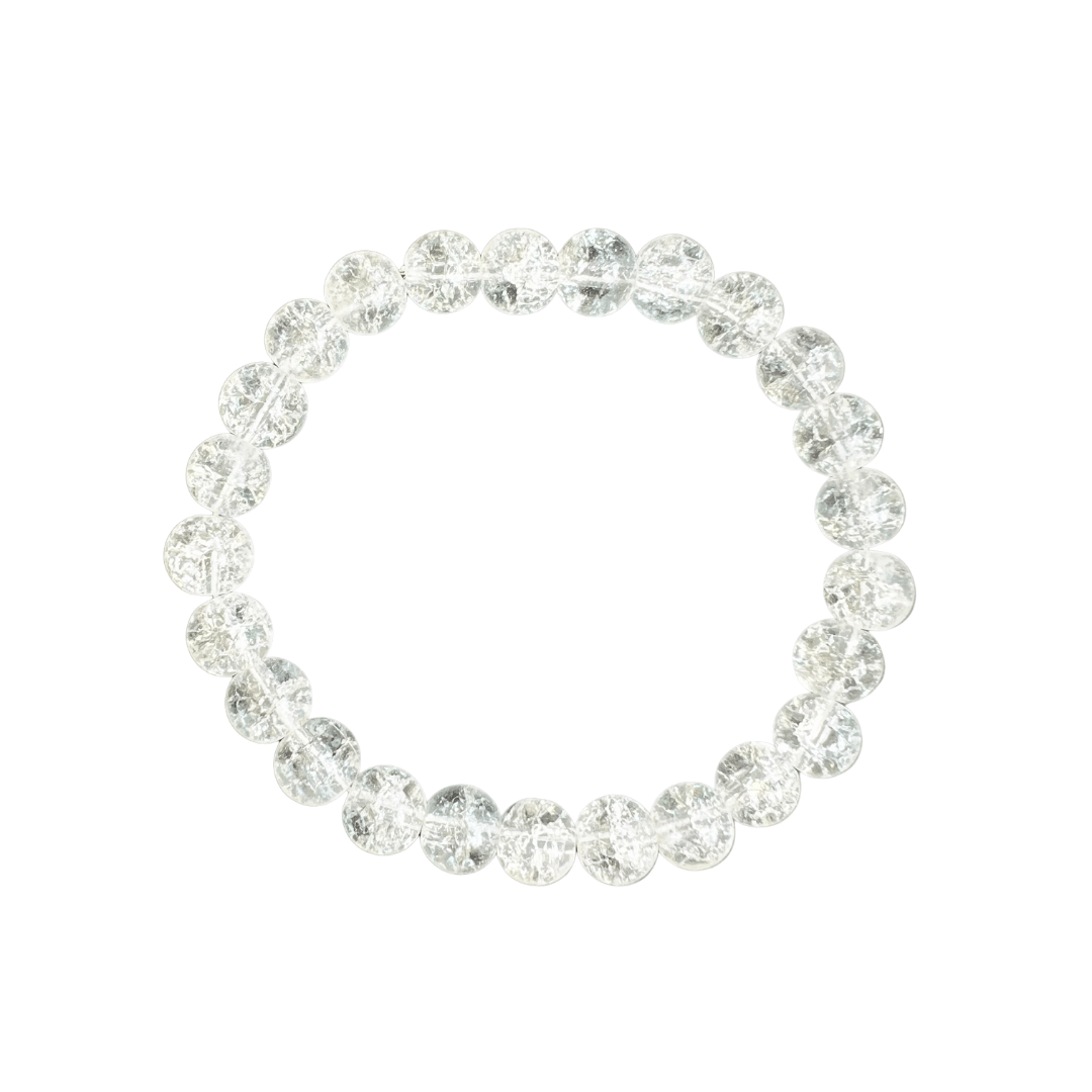 Cracked Glass Beaded Bracelets