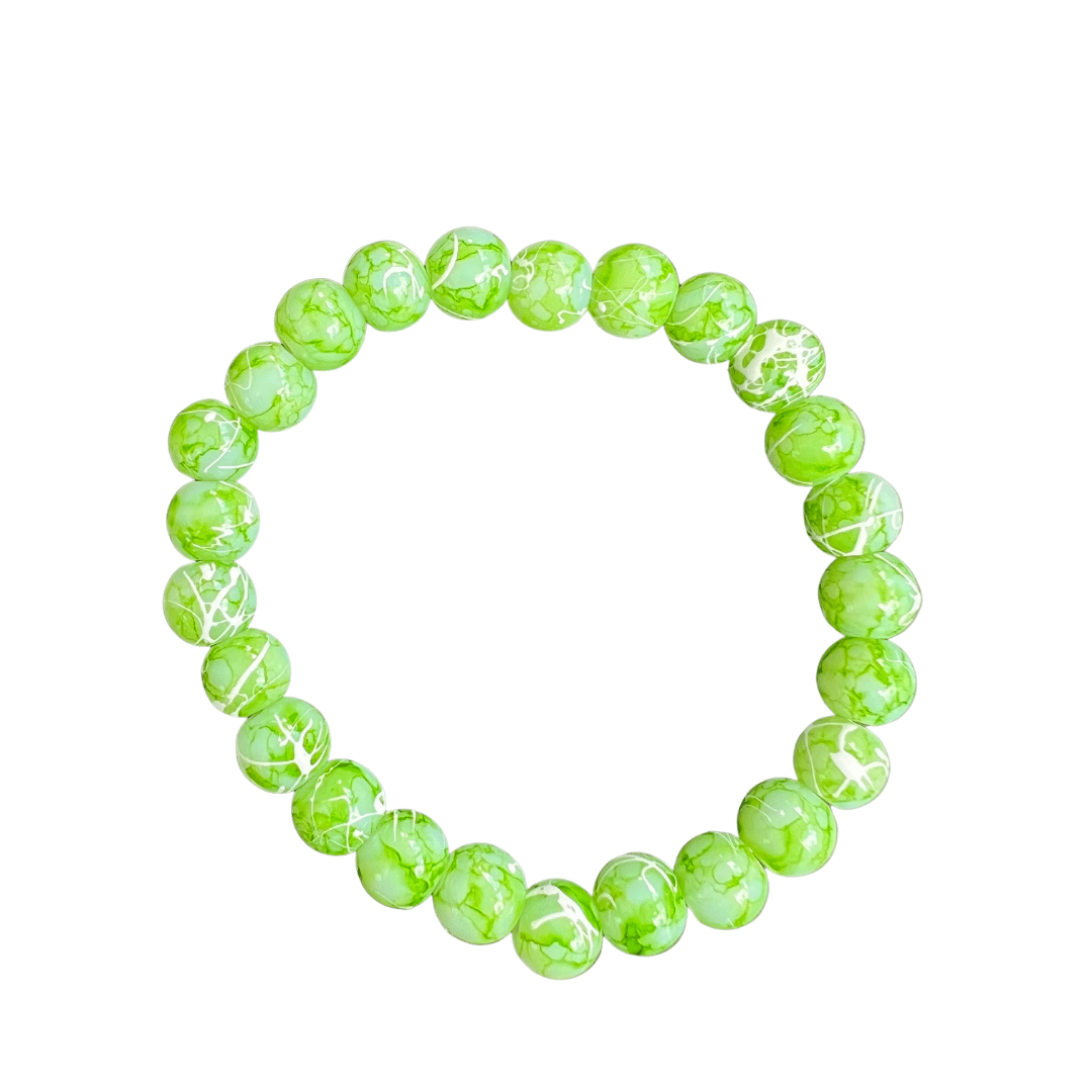 Patterned Glass Beaded Bracelets