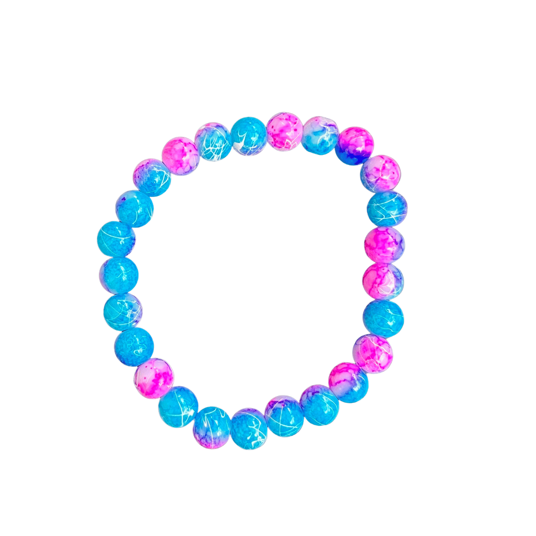 Patterned Glass Beaded Bracelets