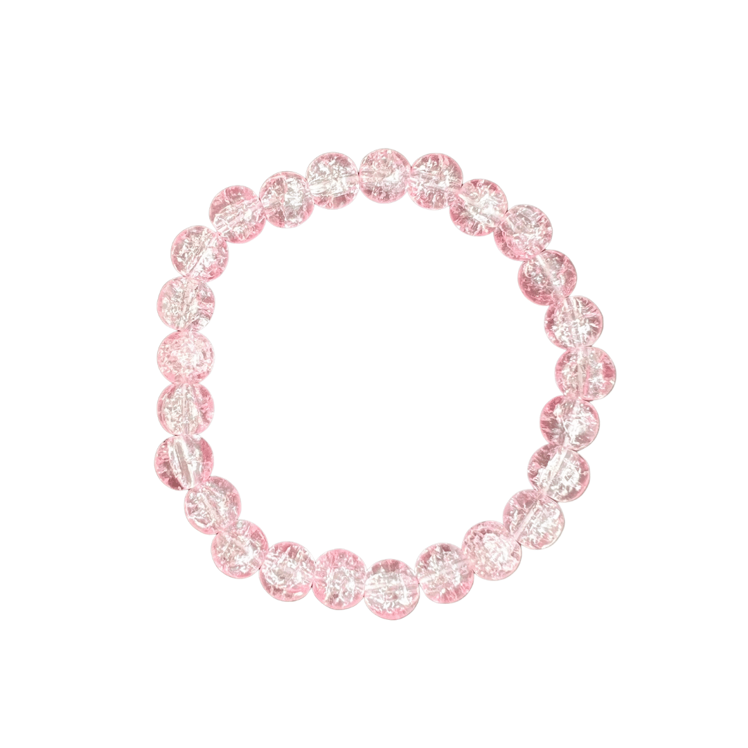 Cracked Glass Beaded Bracelets