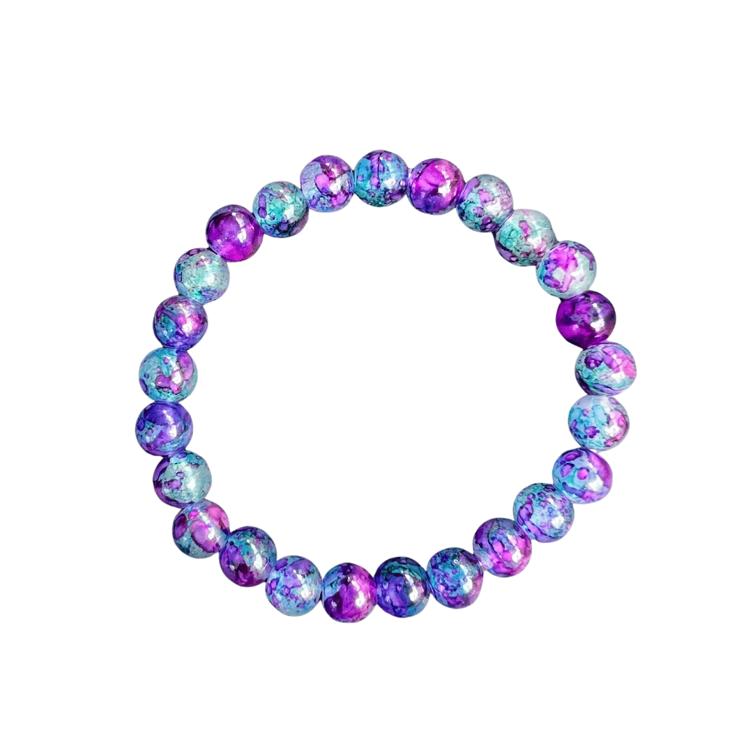 Patterned Glass Beaded Bracelets
