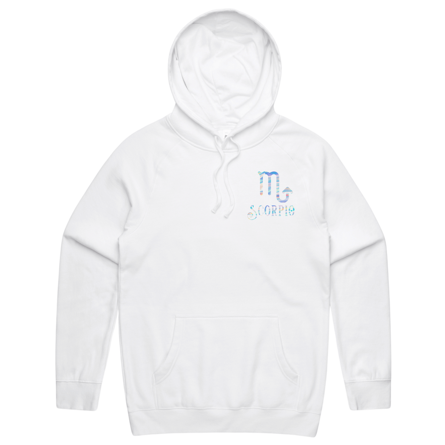 Mens Custom Zodiac Hoodie - White