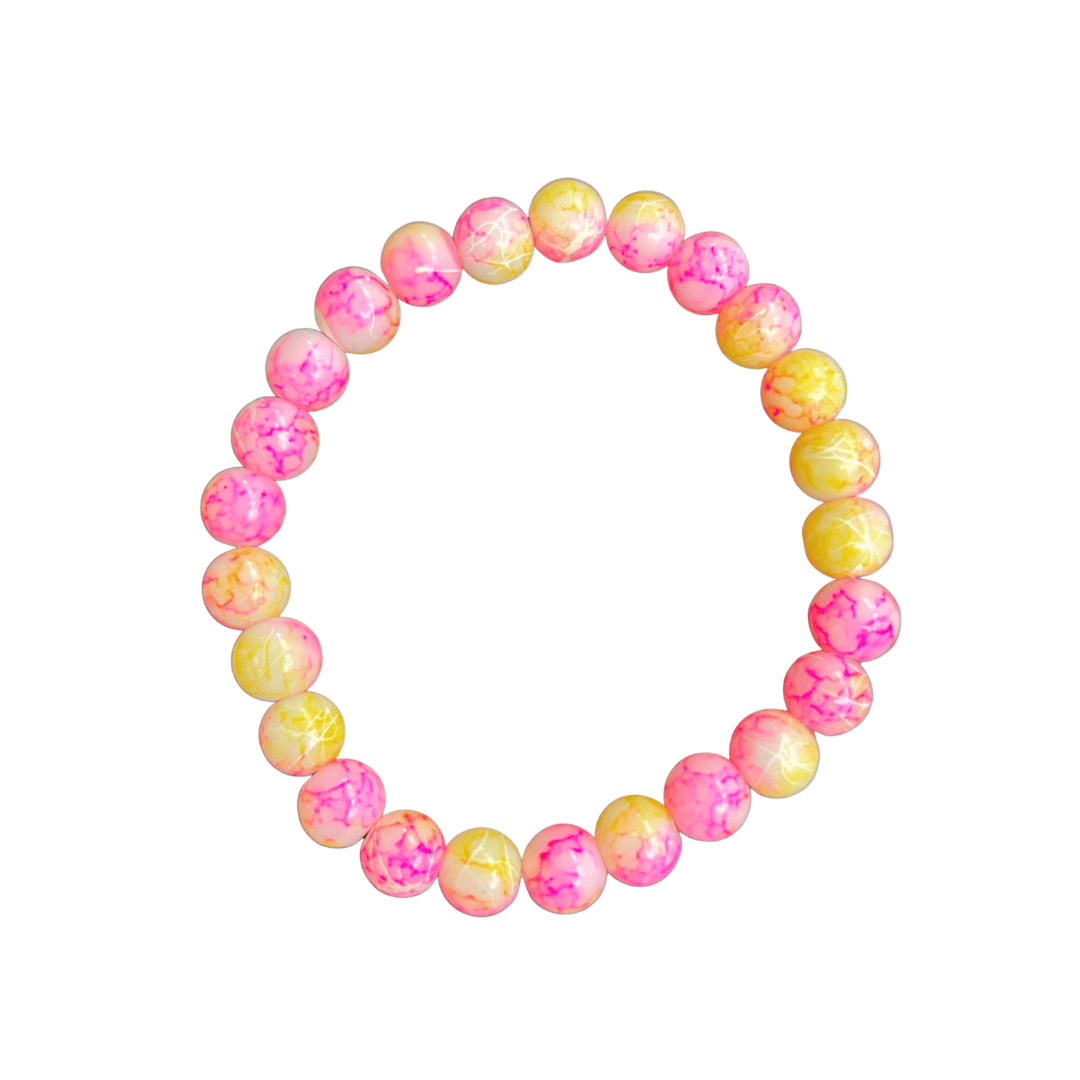 Patterned Glass Beaded Bracelets
