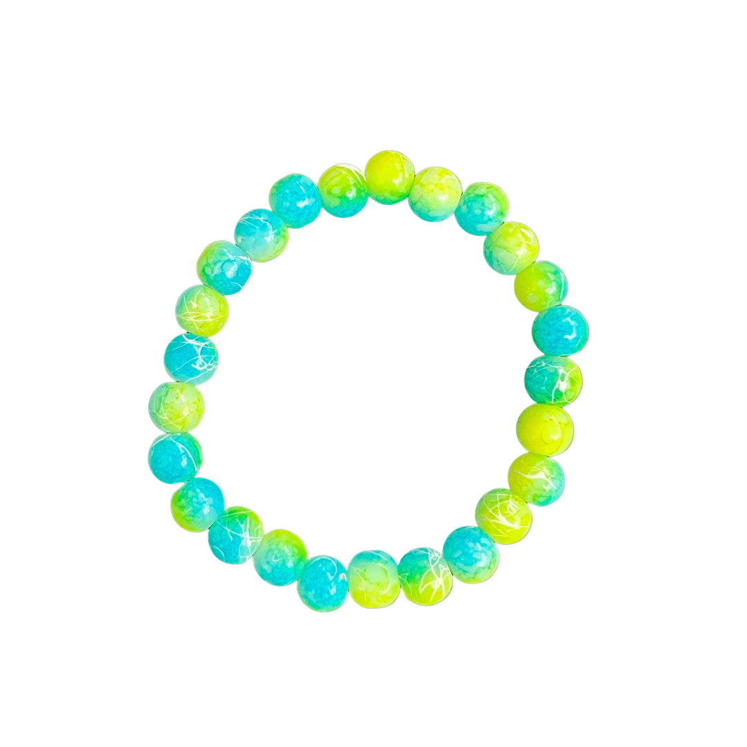 Patterned Glass Beaded Bracelets