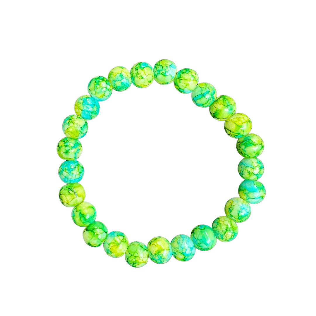 Patterned Glass Beaded Bracelets