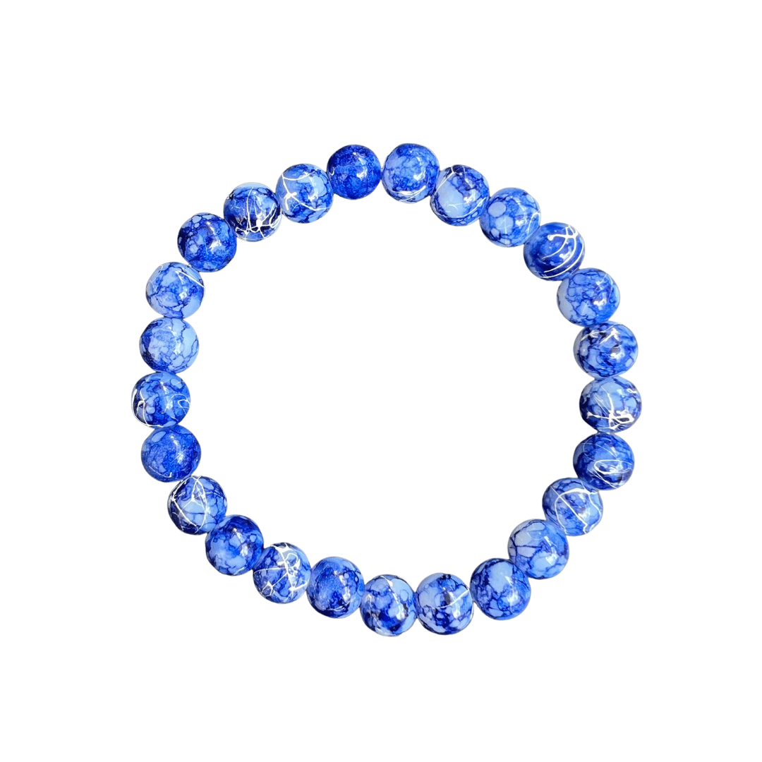 Patterned Glass Beaded Bracelets