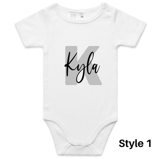 Personalised Baby Name Onesie