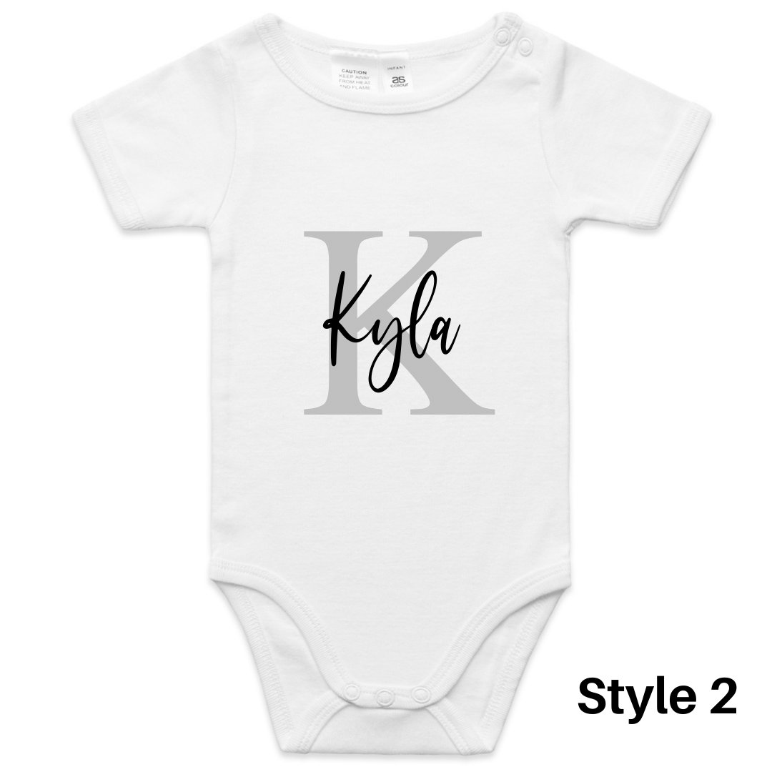 Personalised Baby Name Onesie