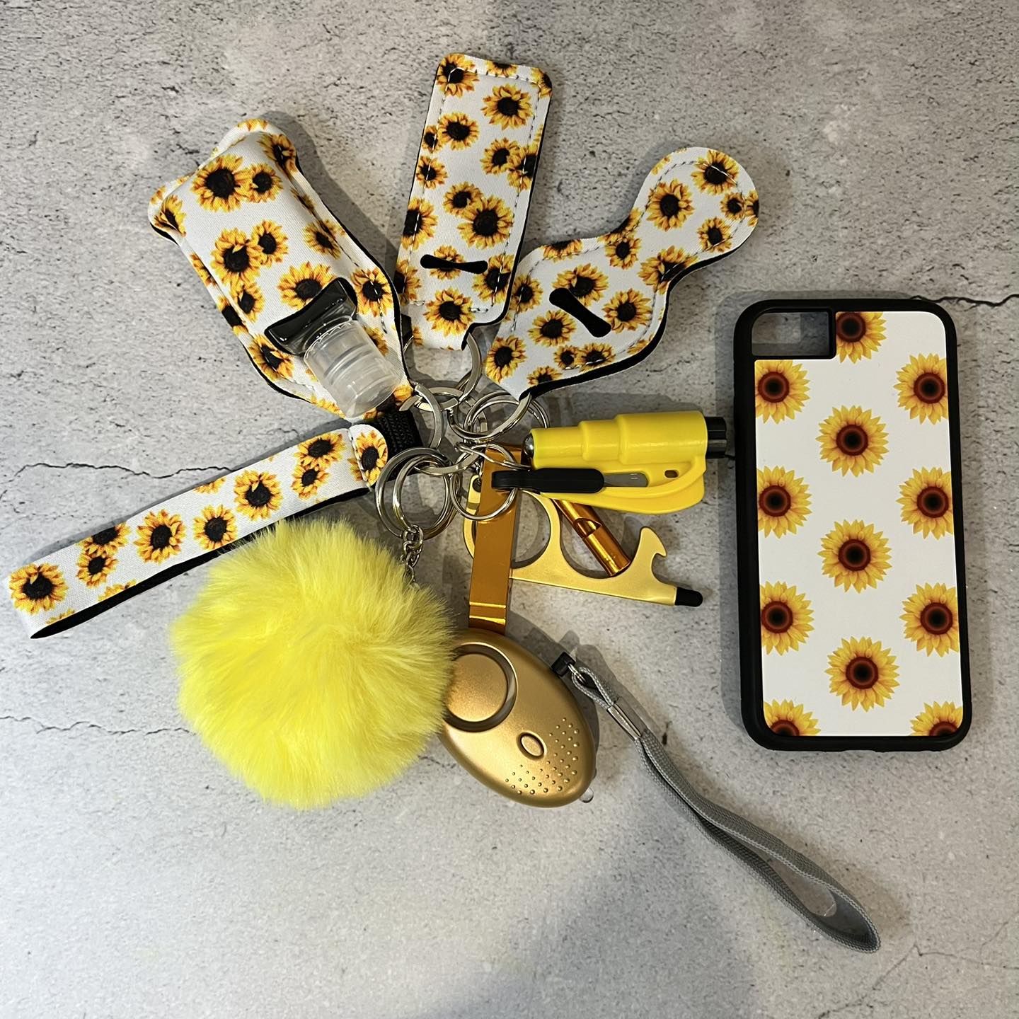 Phone Case & Safety Keychain Set