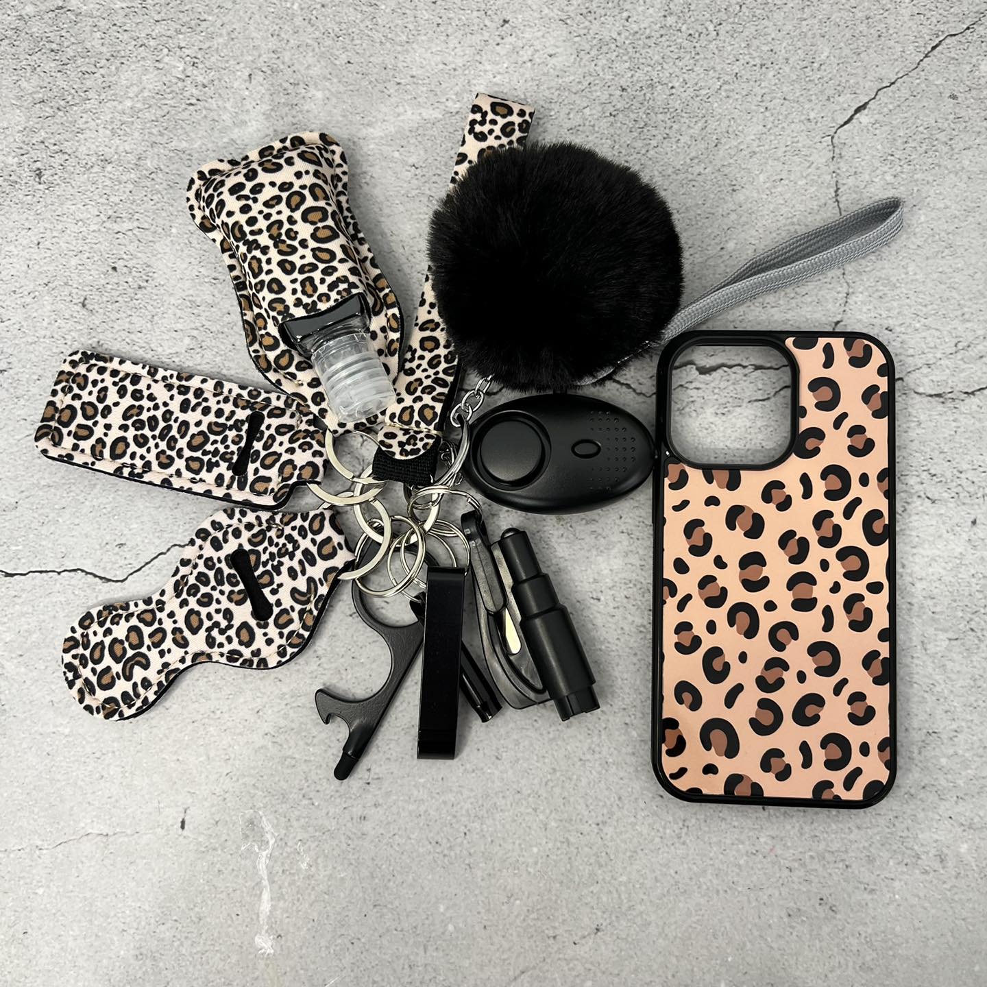 Phone Case & Safety Keychain Set