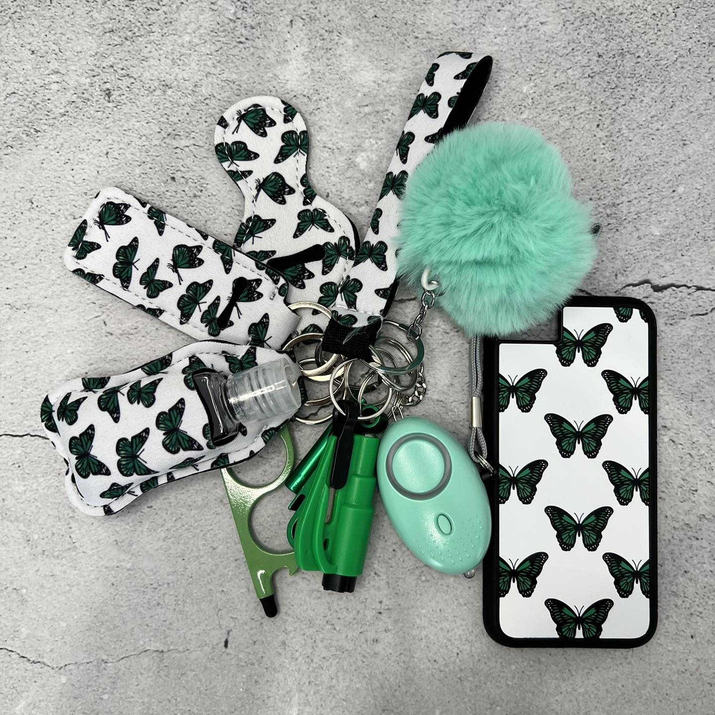 Phone Case & Safety Keychain Set