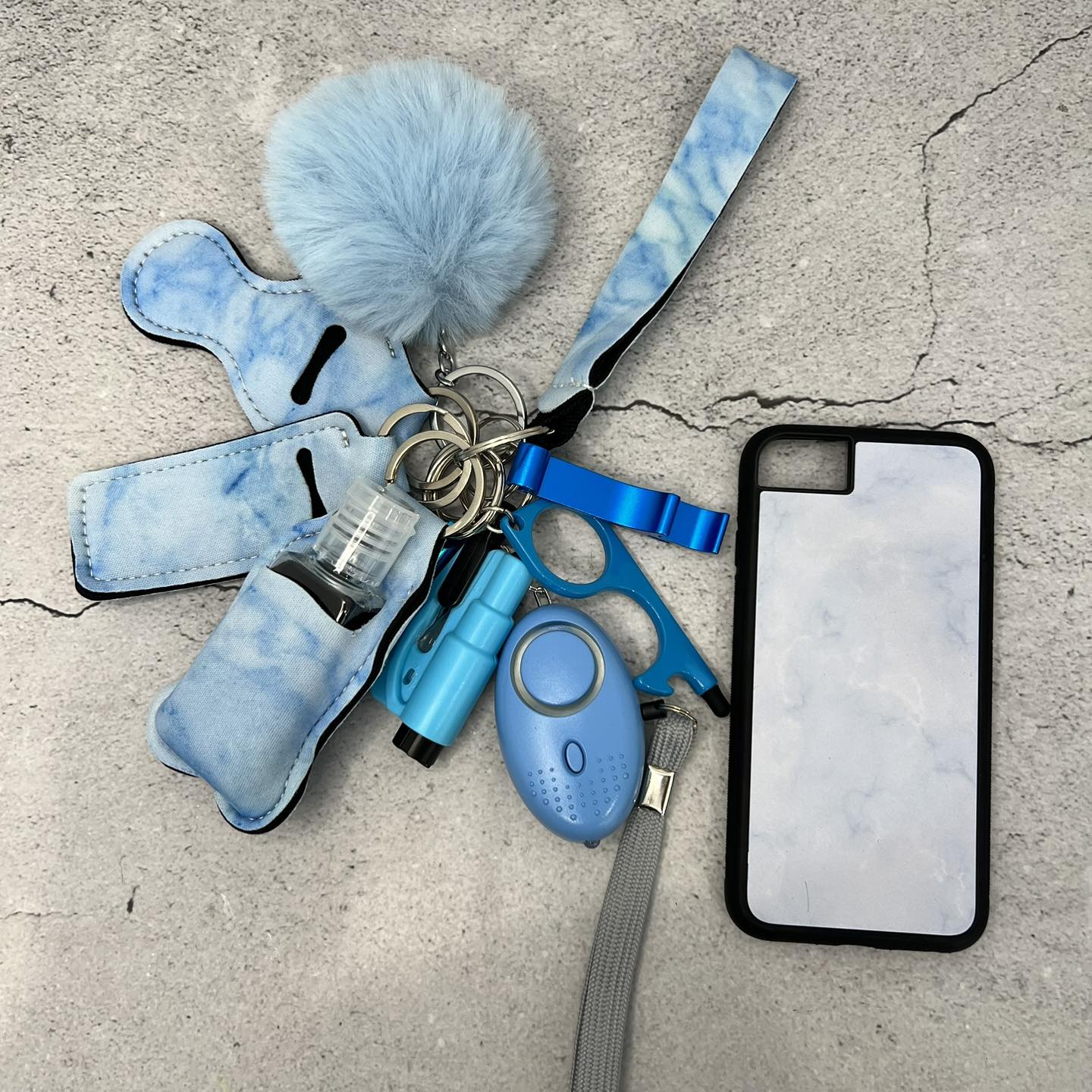 Phone Case & Safety Keychain Set