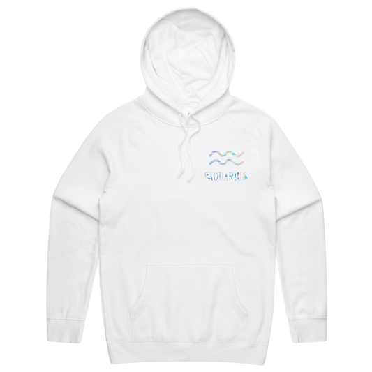 Womens Custom Zodiac Hoodie - White