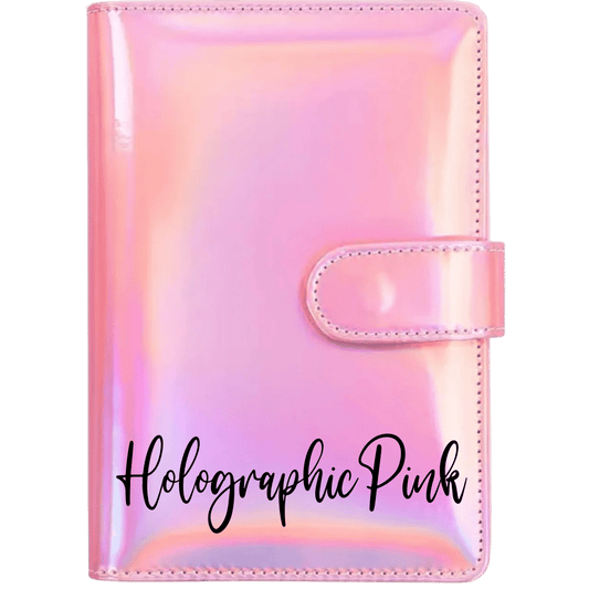 Holographic Pink Budget Binder