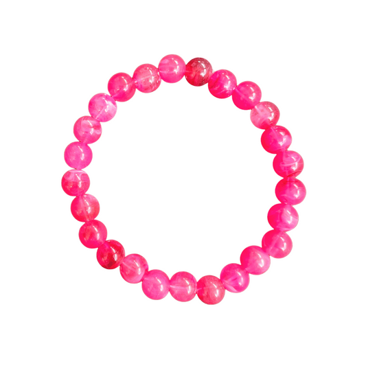 Magenta Beaded Bracelet