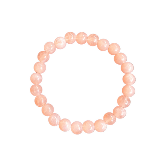 Peach Beaded Bracelet