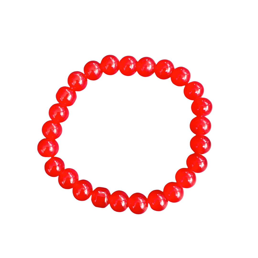 Ruby Beaded Bracelet